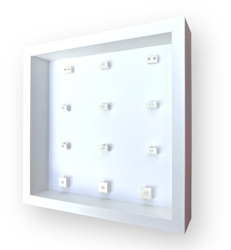 Frame Punk - Lego F1® Collectable Race Cars 71049 Display Case - Wall Mount or Free Stand - Dust Protection - White