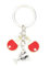 Gallkeat Tischtennis Schlüsselanhänger, Sport Keychain für Tischtennis Liebhaber, Mini Tischtennisschläger Anhänger, Bagcharms
