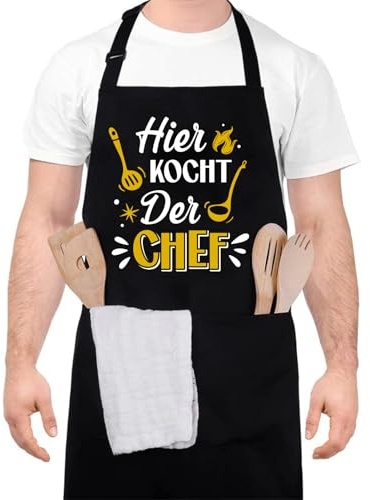 Livdouyu Lustige Kochschürze für Männer,Grillschürze Verstellbare Schürze | Lustiges Motiv für Hobbyköche und Grillfreunde Geeignet als Geschenk für Ehemann und Chefkoch Perfekt passend für Vatertag