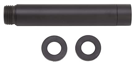 ZAWELIYO Braccio Doccia in Acciaio Inossidabile, Braccio di Prolunga per Doccia Nero con Design Moderno a Forma di S, Tubo di Prolunga di Ricambio per il Bagno