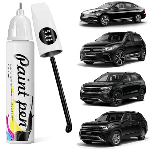 LC9X Deep Black Auto Kratzer Reparaturstift, Kompatibel mit Volkswagen | Schnelle und Einfache Kratzerbehebung für Atlas/Jetta/Tiguan/Taos/ID4/GTI/Arteon/Beetle