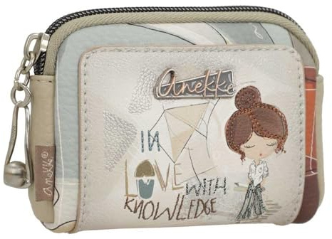 Anekke | Porte Monnaie Simple Sophia | Petit Porte-Monnaie Femme Original | 12 x 9 x 3 cm | Multicolore