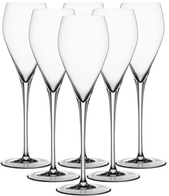 Spiegelau Champagner Gläser Sparkling Party 250ml, 6 Stück, Special Glasses, 4900329, Sektgläser aus Kristallglas, Champagnergläser spülmaschinenfest