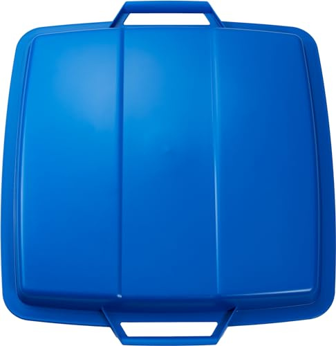 GRAF Deckel Mehrzweck-Behälter eckig 90 Liter blau