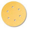 Mirka Gold Universal-Schleifpapier Ø 150mm / selbstklebend / 6-Loch/Korn P100, 100 Stk/Zum Schleifen von Gips, Spachtel, Spanplatten, Holz, Lack