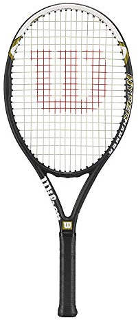 Wilson Tennisschläger, Hyper Hammer 5.3, Anfänger und Freizeitspieler, Griffstärke L4, Schwarz/Weiß/Grün, WRT58610U4
