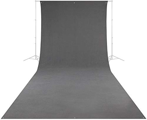 Westcott Wrinkle-Resistant 9' x 20' (2.75 x 6.1m) Backdrop for Photoshoots, Group Portraits, & Photo Booths - Portable and Travel Friendly (Neutral Gray)