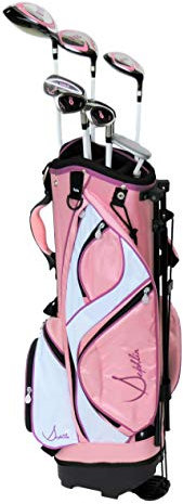 Sephlin – Lady Talia rosa höger hand 7 delar golfklubbor set och golfväska i åldrarna 10-14