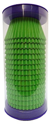 Scrumptious! 180PC Cupcake Cases - Lime Green - 65GSM 51mm x 38mm Greaseproof Paper Baking Cases - Great for Halloween Birthday and Anniversary Party Muffins Cakes and Bakes