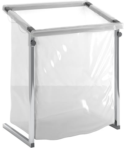 eurokraft pro | Großvolumen Abfallsackhalter | Für Volumen 1000 l, stationär, aus Vierkantrohr
