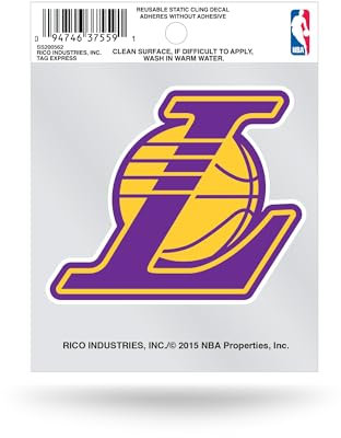 NBA Sekundär Design klein Statische Aufkleber, weiß