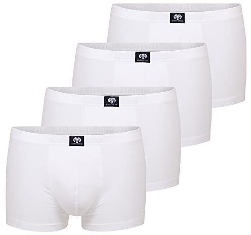 Ceceba Herren Short-Pants (DE/NL/SE/PL, Alphanumerisch, 6XL, Regular, Regular, 4 x weiß (1000))