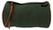 OB8 Fahrrad Lenkertasche, Fahrradtasche für Lenker, Sattel oder Gepäckträger, Leder und Baumwolle, Grün