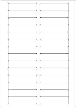 MADE IN GERMANY 2800 Etiketten selbstklebend 80 x 20 mm weiß permanent klebend auf Bogen A4 (100 Bögen x 28 Etik.) CS Label – Universaletiketten zum Beschriften und Bedrucken