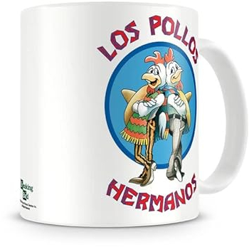 Breaking Bad Lizenzprodukt Los Pollos Hermanos Kaffeetasse, Kaffeebecher, MUG493, Weiß