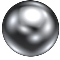 INTERDECO Gardinenstangen Endstücke Kugel, aus Metall, Chrom, für Vorhangstangen 20 mm und Innenlaufstangen, Typ 1120136, 2 Stück