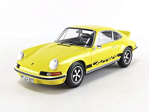 Norev- Porsche 911 RS Touring 1973-Yellow & Black Miniaturauto aus der Kollektion, 187638, Gelb/Nelle