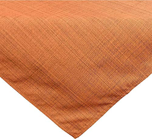 Outdoor Tischdecke quadratisch 90x90 cm in orange meliert - Modernes Tisch-Tuch als wetterfeste Garten-Tischdecke - Abwaschbare Außenbereich Abdeckung als große Garten-Tische Camping Tisch-Deko