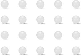 Sourcing Map PP-Vollkunststoff-Kugeln, Präzisionskugellager, 4mm 50Qty, 1