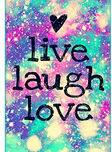 5D Diamond Painting Diamant Malerei Painting Bilder, Wowdecor Zitate Worte Leben Lachen Liebe Full Set Groß DIY Diamant Gemälde Malen Nach Zahlen