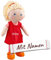HABA Stoffpuppe Annelie mit Namen Bestickt, weiche Erste Baby Puppe mit Kleidung und Haaren, 0-5 Jahre Kuschelpuppe Taufgeschenk, Geschenk zur Geburt/Taufe 302108