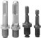 4 Pcs Drill Chuck Adapter, Drill Chuck Connector Made of High Speed Steel, Square Hex Round Shank Adapter Rod Conversion Adapter
