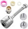 Grifo giratorio de agua, YMWALK Extensor de grifo de cocina, grifo giratorio de 360 °, cabezal de rociador, componente de repuesto, difusor de grifo, accesorios de cocina (16,5 cm de largo)