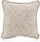 H.O.C.K. Badu Batik Steel Outdoor Kissen mit Keder 50x50cm col. 01 Natur beige