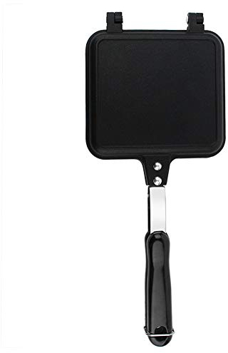 Sartén, sartén para hacer sándwiches de tortillas de doble cara con asas sartén antiadherente para el desayuno