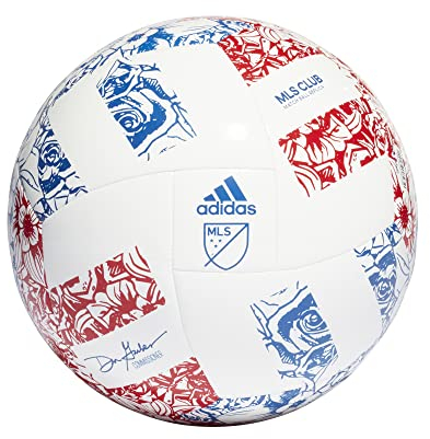 adidas Unisex-Erwachsene MLS Club Fußball, Weiß/Power Blue/Team College Red, 3