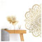 Grandora Wandsticker Wandtattoo Wohnzimmer Mandala I schwarz (BxH) 38 x 19 cm I Schlafzimmer Sticker Boho Style Flur Yoga Wandaufkleber Ornament Aufkleber W5590