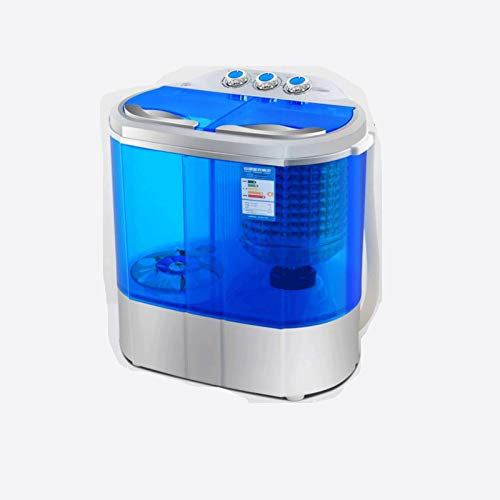 Portable Washing Machine Portable Mini Twin Tub Washing Machine w/Wash and Spin Cycle, Built-in Gravity Drain Capacity For Camping, Apartments, Dorms, College Rooms, RV’s, Delicates and more for Busin