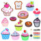 13 Stück Patches zum Aufbügeln Cupcake Stickere Aufnäher Kinderkleidung Jacke Tasche Jeans DIY Süße Stickerei Bügelbilder Niedliche Nähhandwerk Dekoration Flicken zum Aufbügeln Kinder