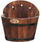 OUNONA Holz Blumentopf Wandhängend Hängend Blumentopf Holz Vintage Blumenkübel Blumenkorb Pflanzkübel Holz Wandvase Blumenkasten Wand Holz Deko Wand für Landhausstil Balkon Garten Deko