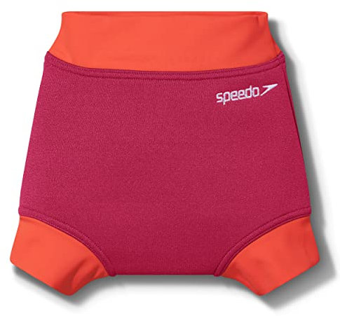 Speedo pour Enfants Learn to Swim Couche de Natation pour bébé, Rose/Orange, 9-12 Mois