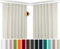 BEAUTEX 2er Set Kräuselband Verdunkelungsvorhang mit U-Band, Gardinen abdunkelnd und Blickdicht (B=300 cm, H=245 cm, Creme)