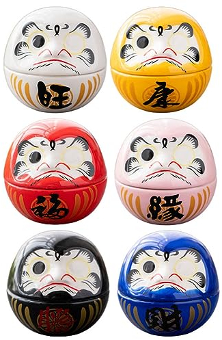 IMIKEYA 6pièces Figurines Tumbler Céramique Japonaise Décorations De Bureau pour Maison Et Événements