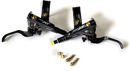 Pro Components Titan Schrauben Set für Shimano Bremshebel - 2 M5x17mm und 2 M5x5mm Titan TC4 Grad 5 Gold