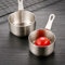 Piccola casseruola in acciaio , mini pentola per latte, multiuso, antiaderente, con manico lungo, per salse domestiche e ristoranti (argento (100 ml)