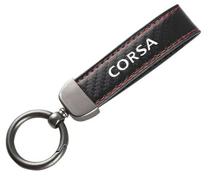 Auto Porte-clé, pour Opel CORSA Porte-clés de Remplacement pour Voiture avec badge,3D Chrome Logo alliage porte-clés accessoires décoration style