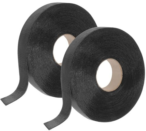 sourcing map 2Rolls 98ft x 1.6 Asphalt Crack Tape Self-Adhesive Repair Tape High Adhesion Filler Bendable Sealer for Cement Road, Driveway, Pavement, Parking Lot, Roof, 33ft Each Roll