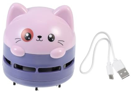 Gadpiparty Mini Staubsauger Roboter Für Schreibtisch Kompakter Tischreiniger Mit Starker Saugkraft Für Bürotische Computertastaturen Und Möbeloberflächen Leicht Zu Tragen Verwenden