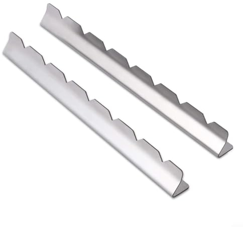 ZYNCUE Soporte de barbacoa de acero inoxidable para 6 brochetas, 26 cm, soporte universal para brochetas para parrilla, funciona con pinchos de madera o acero inoxidable