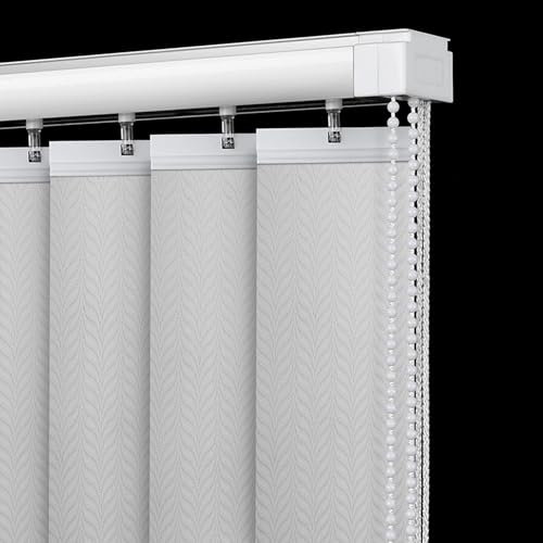 ShEyle Lamellenvorhang Grau Vertikaljalousie Gardine Sonnenschutz Lamellen Fenster Rollo Lichtfilterung Schiebevorhänge für Wohnzimmer Büro Schiebetüren,Anpassbare,Breite x Höhe (180cm x 200cm)