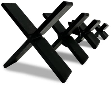 Fugenkreuze 2, 3, 4, 5, 6, 8, 10 mm - Fugenkreuze für Terrassenplatten 100 Stk. bis 1.000 Stk., T-Stück durch Bruchstelle, Abstandshalter, Kreuze im Außenbereich (100, 2 mm x 10 mm)