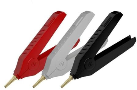 Aofan 3 Stück Krokodilklemme LCR Kelvin Test Clip 20A Kupfer vergoldet Krokodilklemme für elektrische Tests