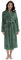 Amorbella Women Fleece Robes Shawl Collar Bathrobe Plush Long Dressing Gown(Olive,Small)