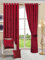 Mh Bedding Store ltd Ring Top/Eyelet Curtains Crushed Velvet Fully Lined Pair Curtain Beautiful Textured Door WIndow Curtains (Burgandy/Red, 90 x 90 (228 x 228 cm))