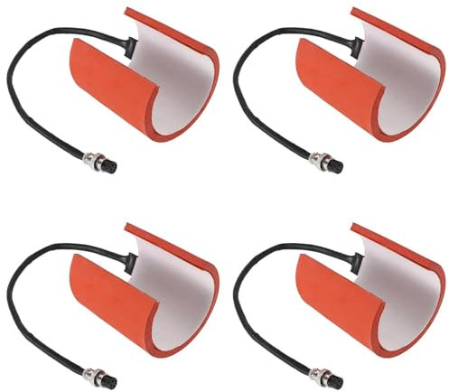 ISTOVO 4X Sublimationsmaschine 220 V Silikonbecher Heizkissen Matte Becher Hitzepresse Teile für Becher Druckmaschine 11 Unzen Tassen