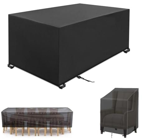 IEUUUB Gartenmöbel Abdecken Winter,100x100x100cm Gewebe Winddicht Anti-UV Abdeckplane Loungemöbel Möbelsets Sitzgruppe Gartentisch Schutzhülle Rechteckig